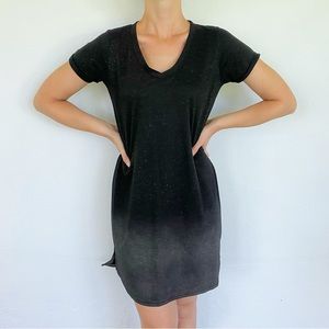 Cotton On black gray ombré galaxy print t-shirt dress size XS